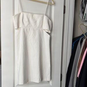 Zara Cream Spaghetti Strap Mini Dress